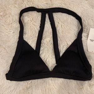 NWT lightly padded triangle bikini top (M)